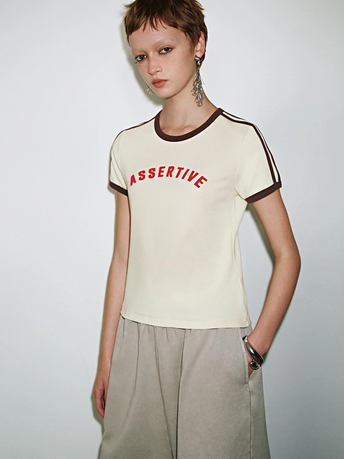 Cropped Short Sleeve T-Shirts - Image 8