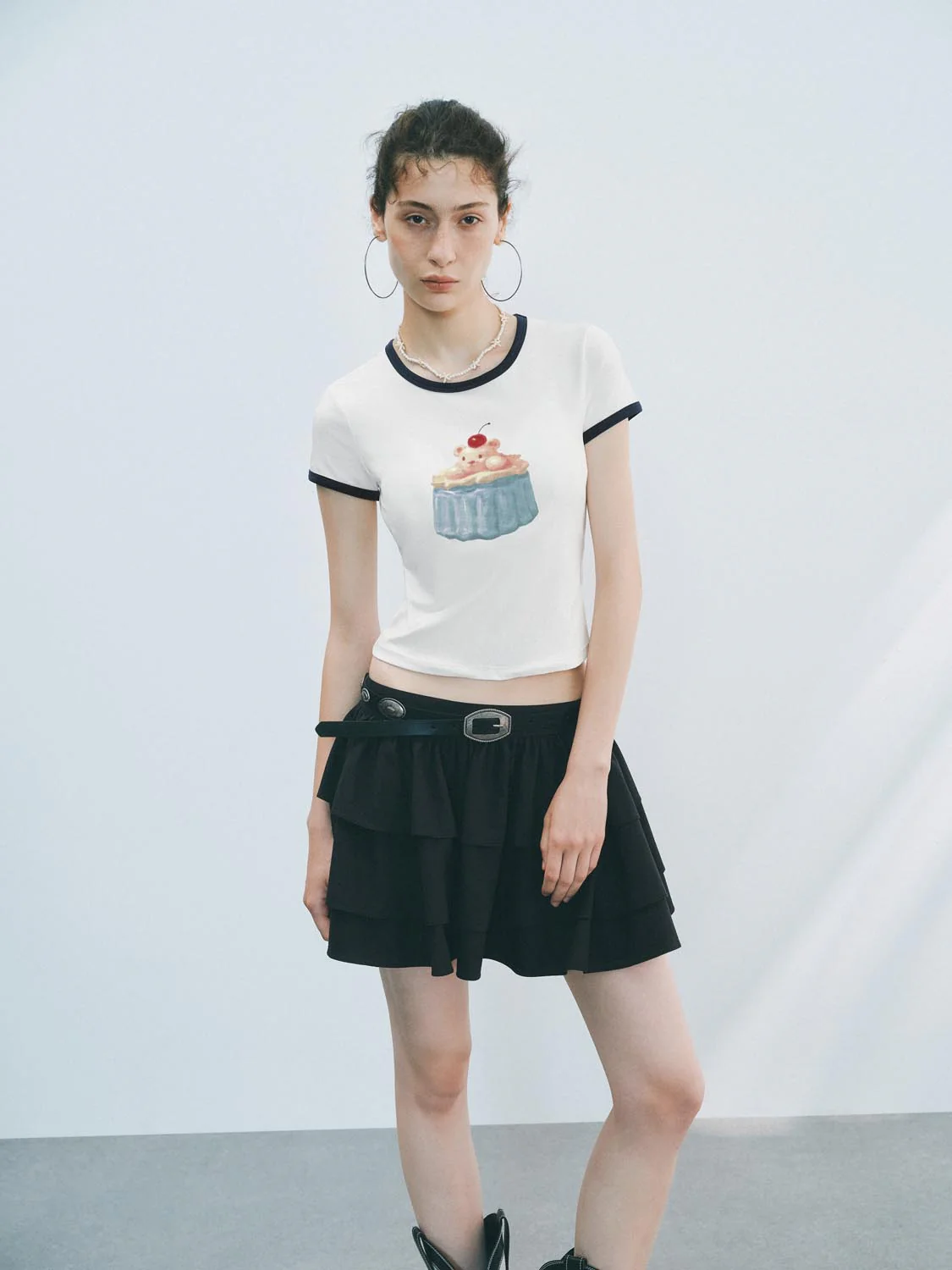 Cropped Short Sleeve T-Shirts - Image 4