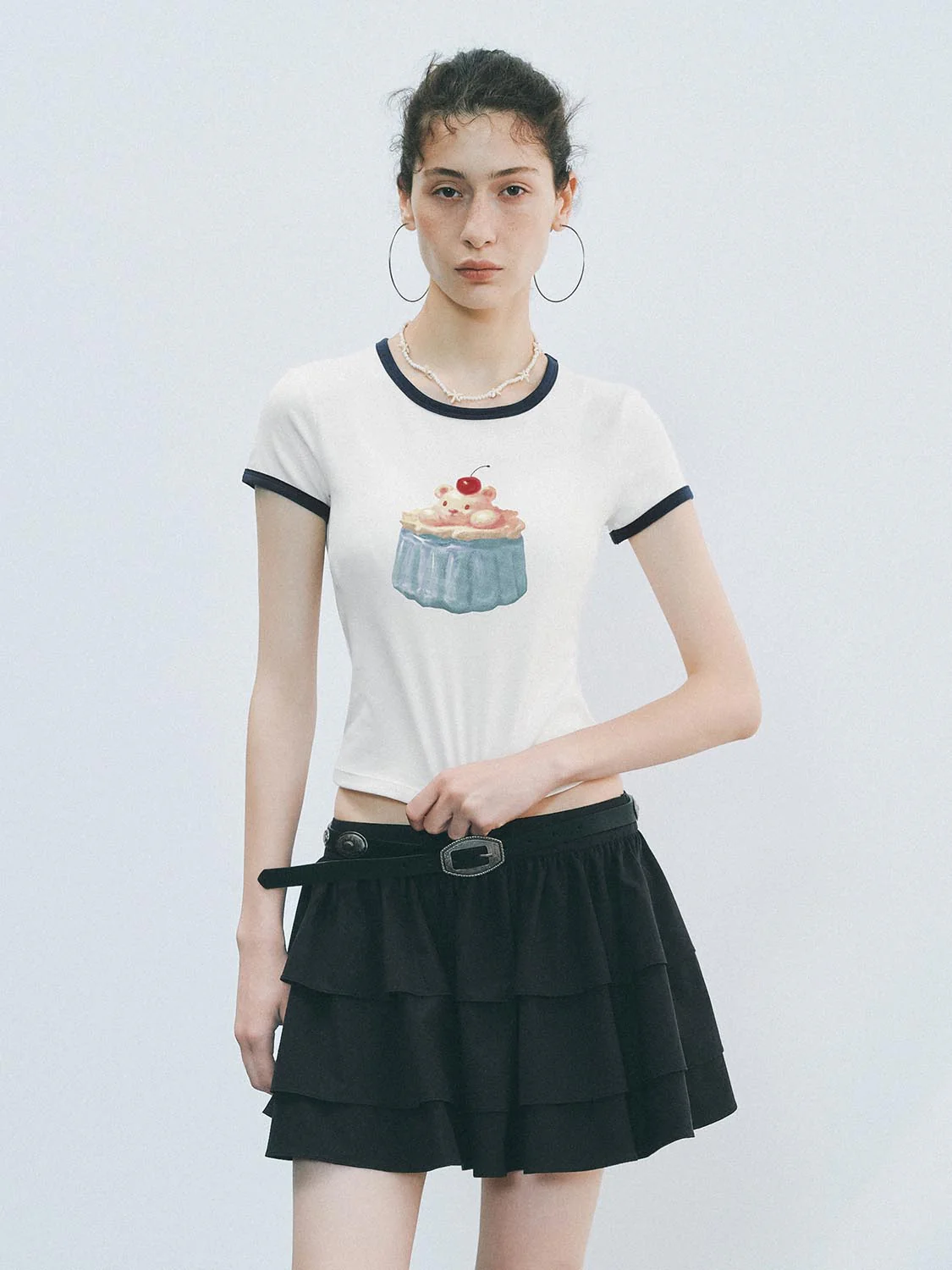 Cropped Short Sleeve T-Shirts - Image 8