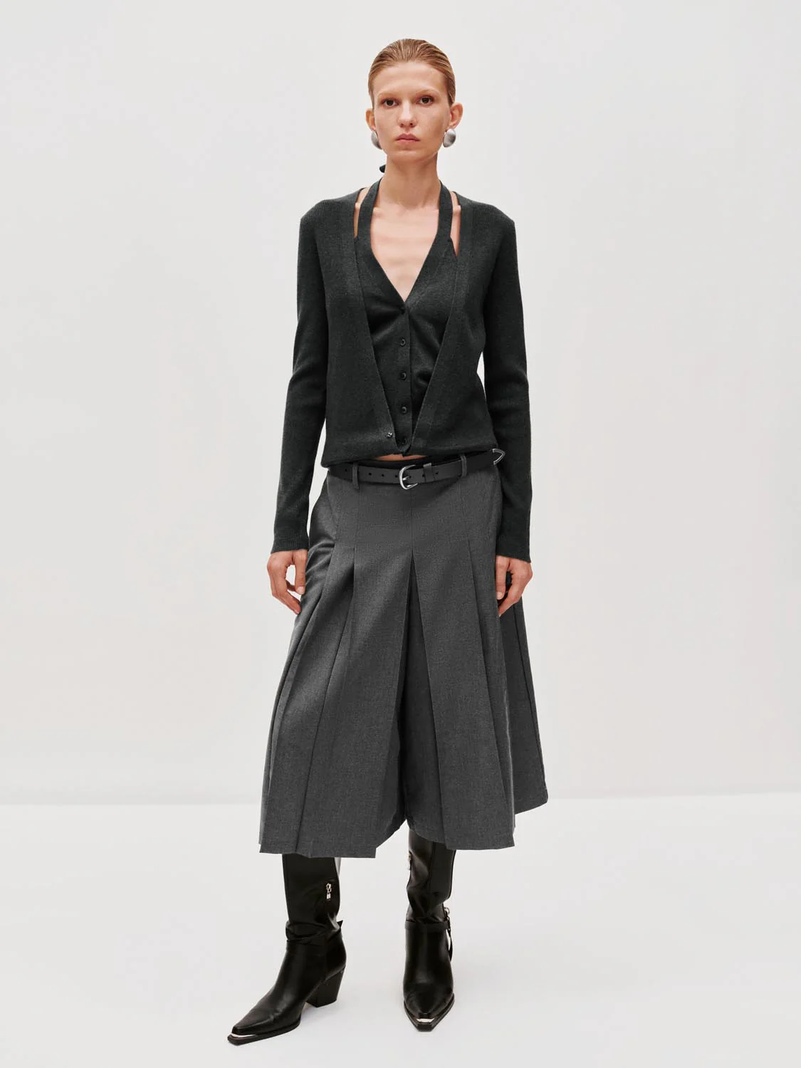 Cropped Wide Leg Pants - Image 7