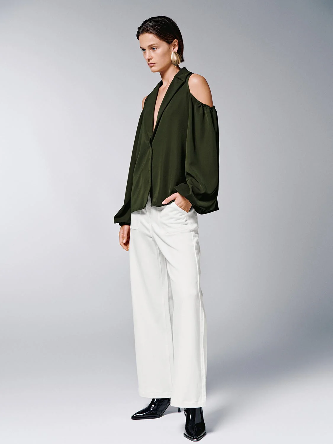 Cutout Puff Sleeve Jackets - Image 13
