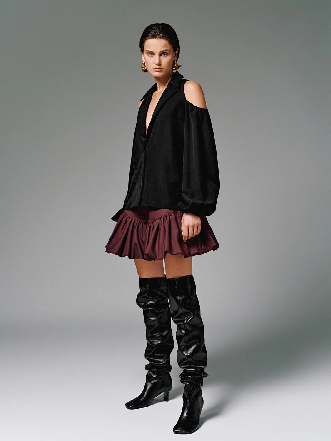 Cutout Puff Sleeve Jackets - Image 5