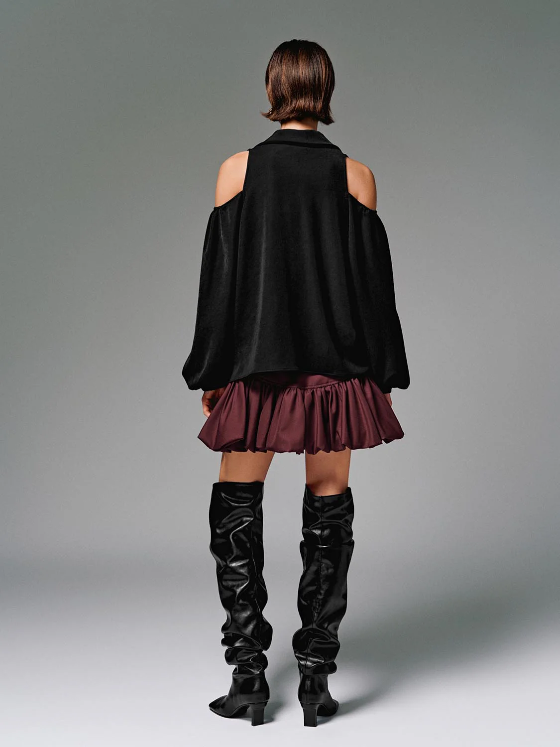 Cutout Puff Sleeve Jackets - Image 6