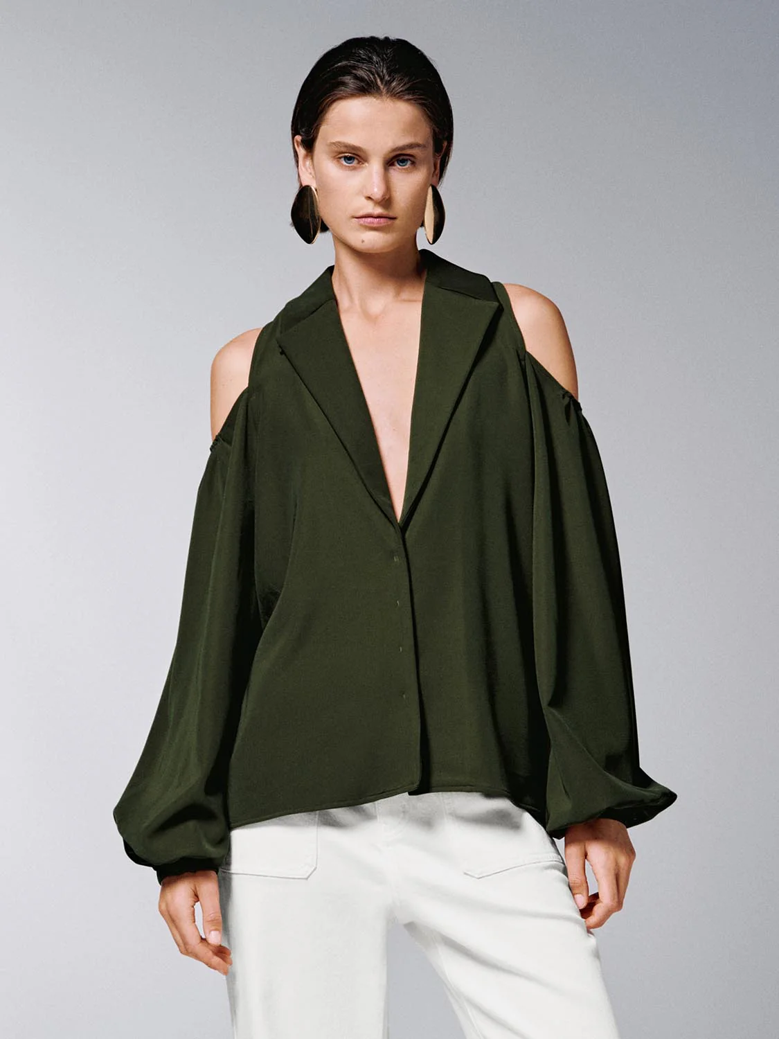 Cutout Puff Sleeve Jackets - Image 9