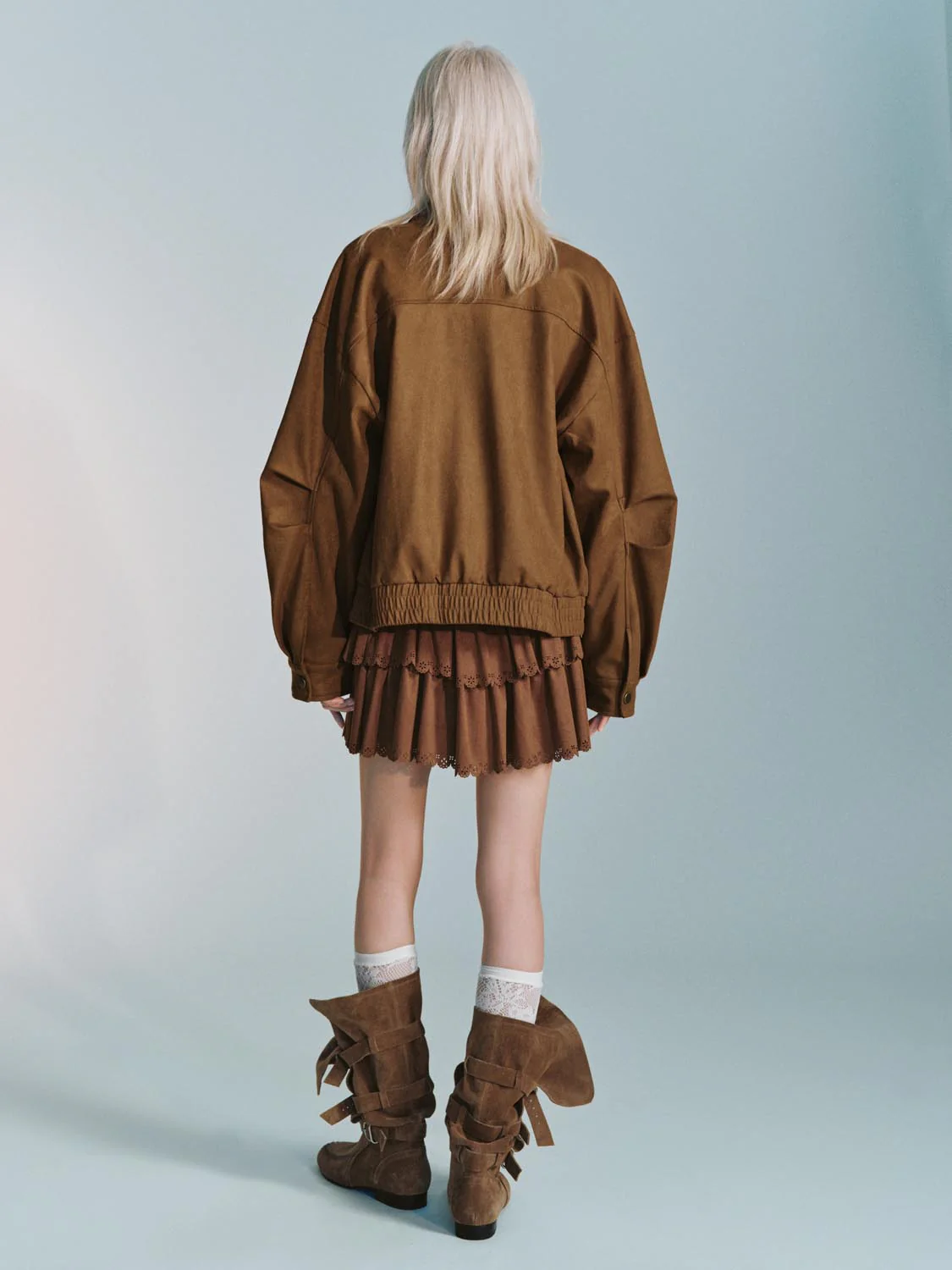 Cutwork Collar Bomber Jackets - Image 6