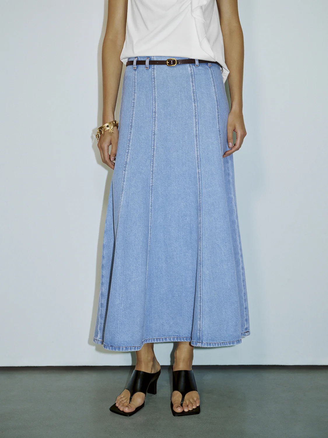 Denim Maxi Skirts