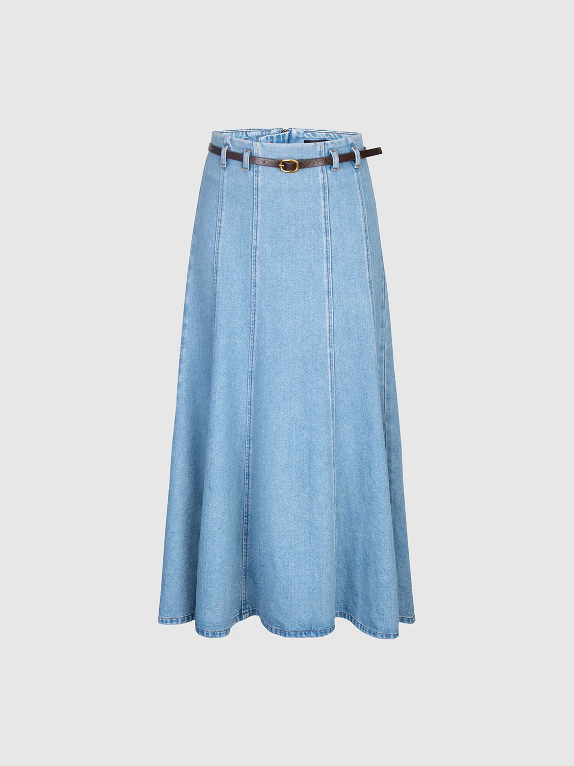 Denim Maxi Skirts - Image 2