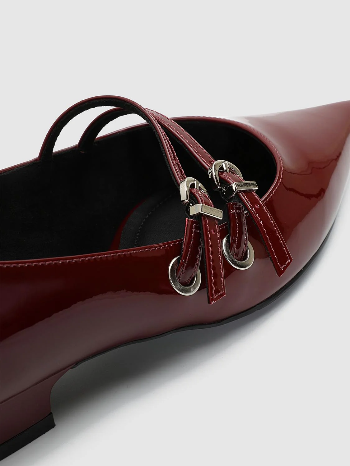 Double Strap Pointed Heeled Mary Janes - Image 5