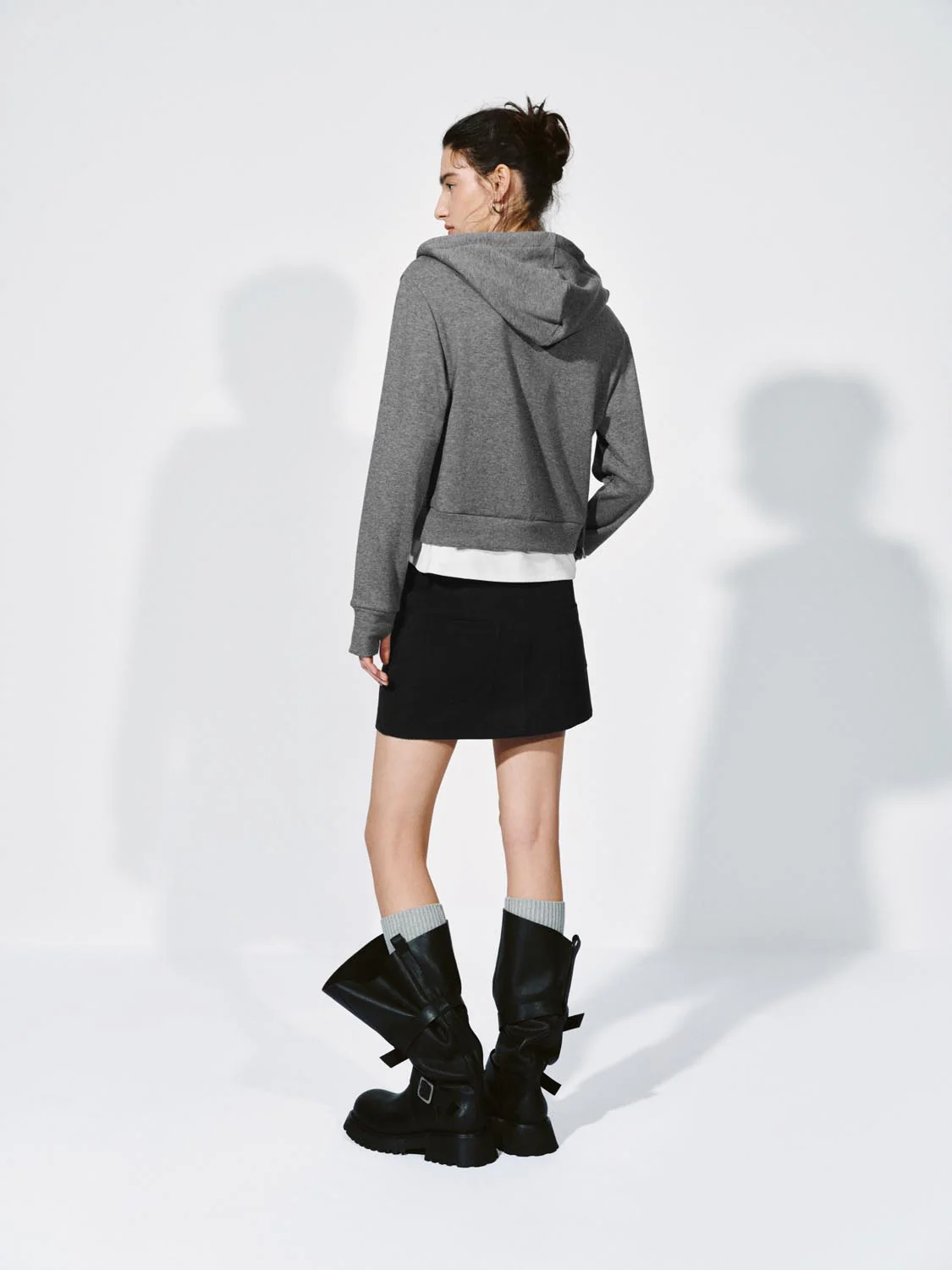 Drawstring Hooded Half-Zip Sweatshirts - Image 6
