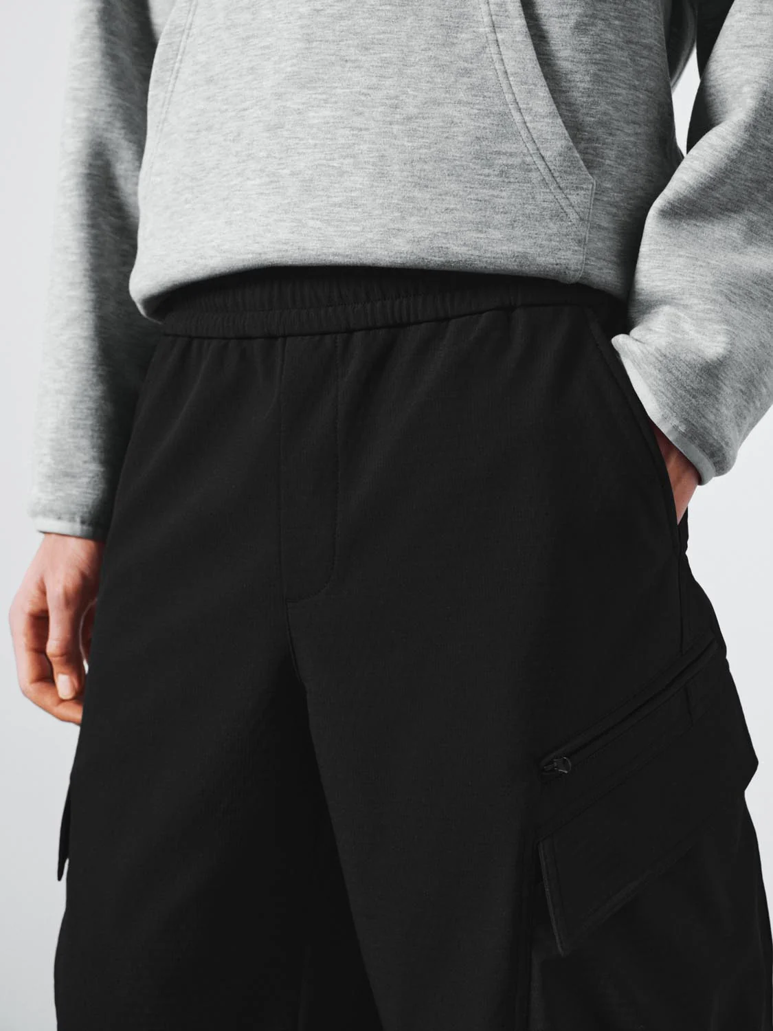 Drawstring Pull On Flap Pockets Cargo Pants - Image 5