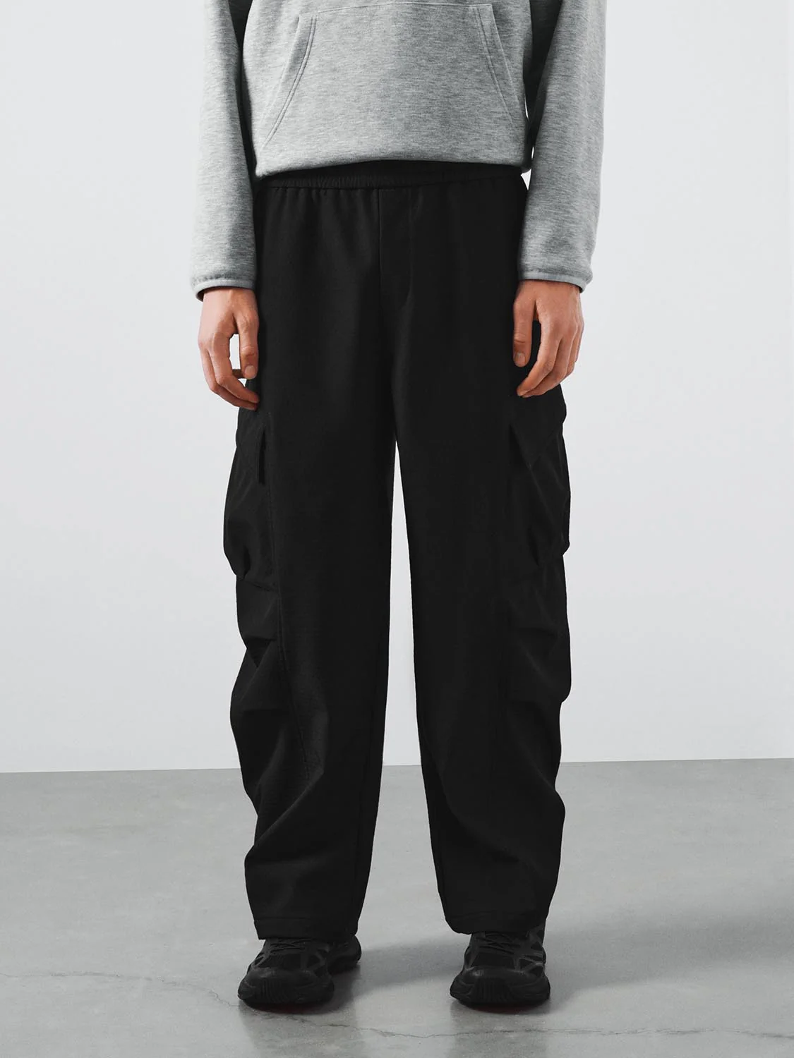 Drawstring Pull On Flap Pockets Cargo Pants - Image 9