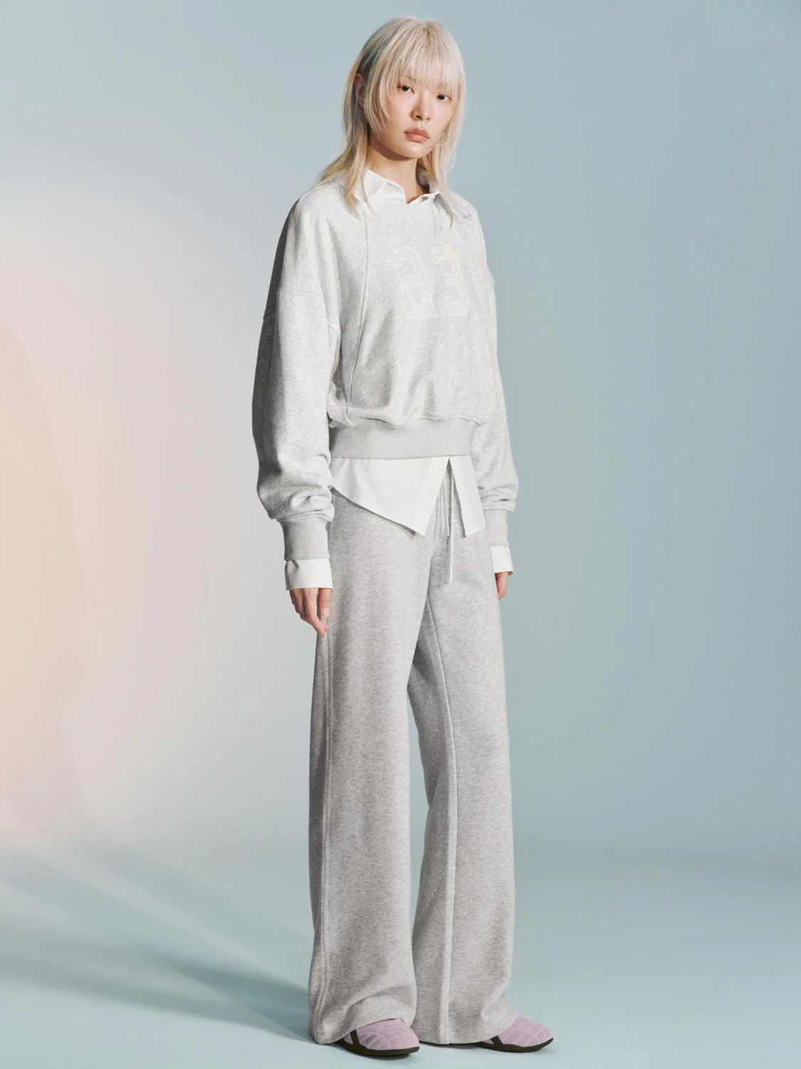 Drawstring Pull On Flare Leg Pants - Image 6