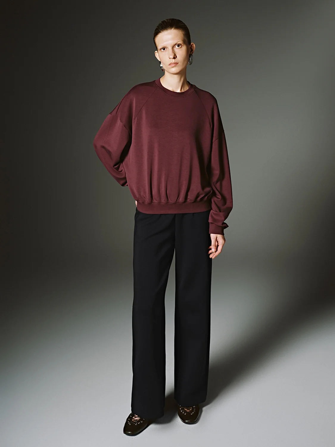 Drawstring Pull On Flare Pants - Image 7
