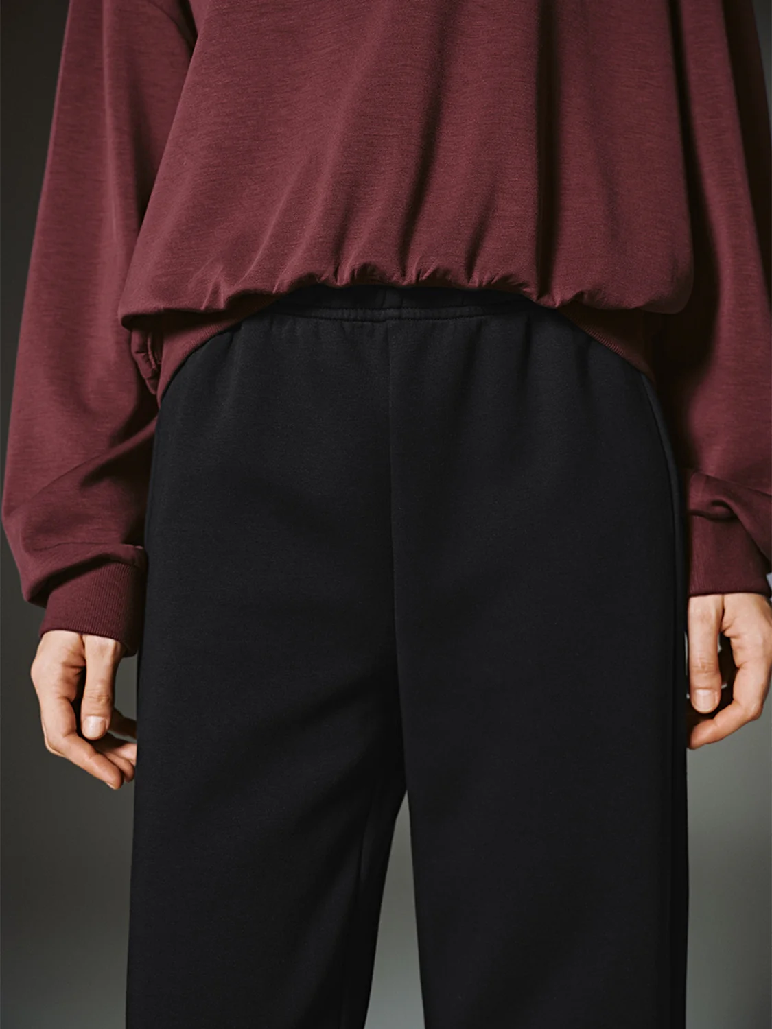 Drawstring Pull On Flare Pants - Image 9