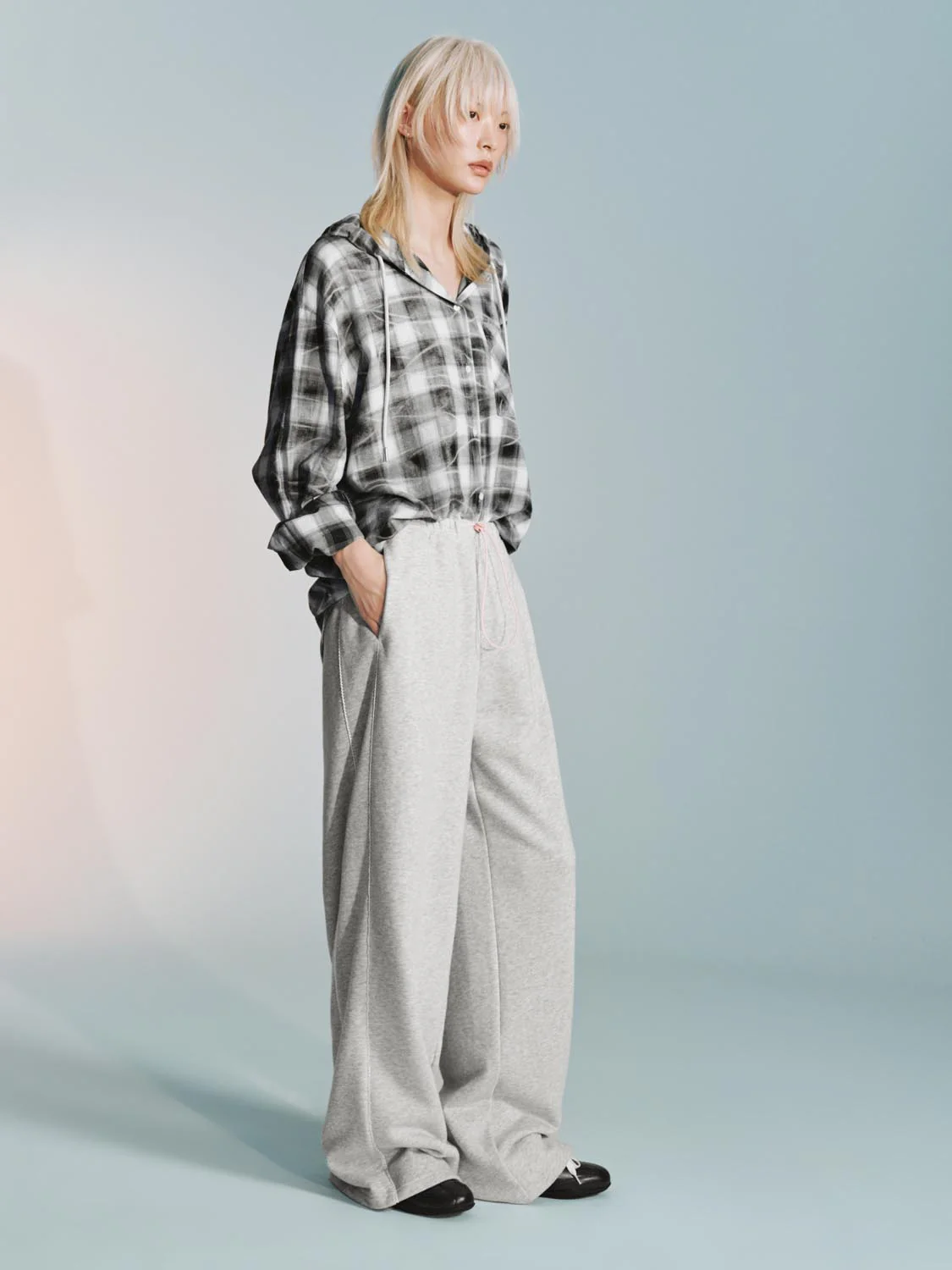 Drawstring Pull On Straight Pants - Image 6