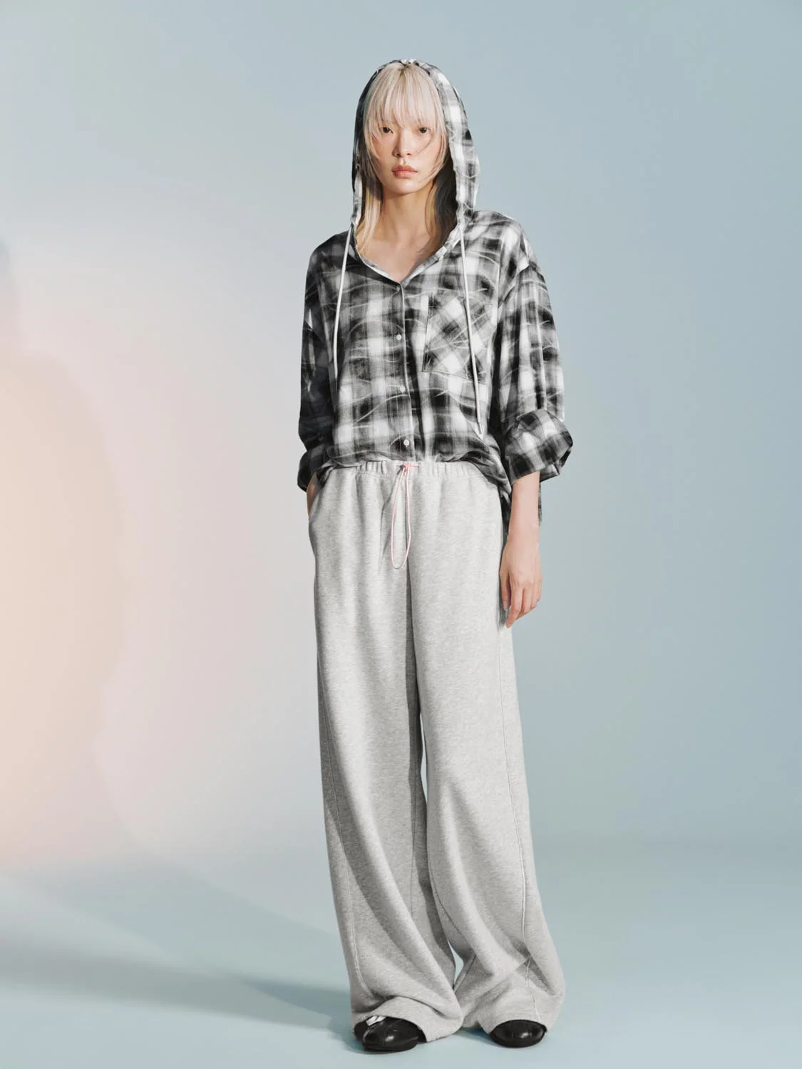 Drawstring Pull On Straight Pants - Image 7