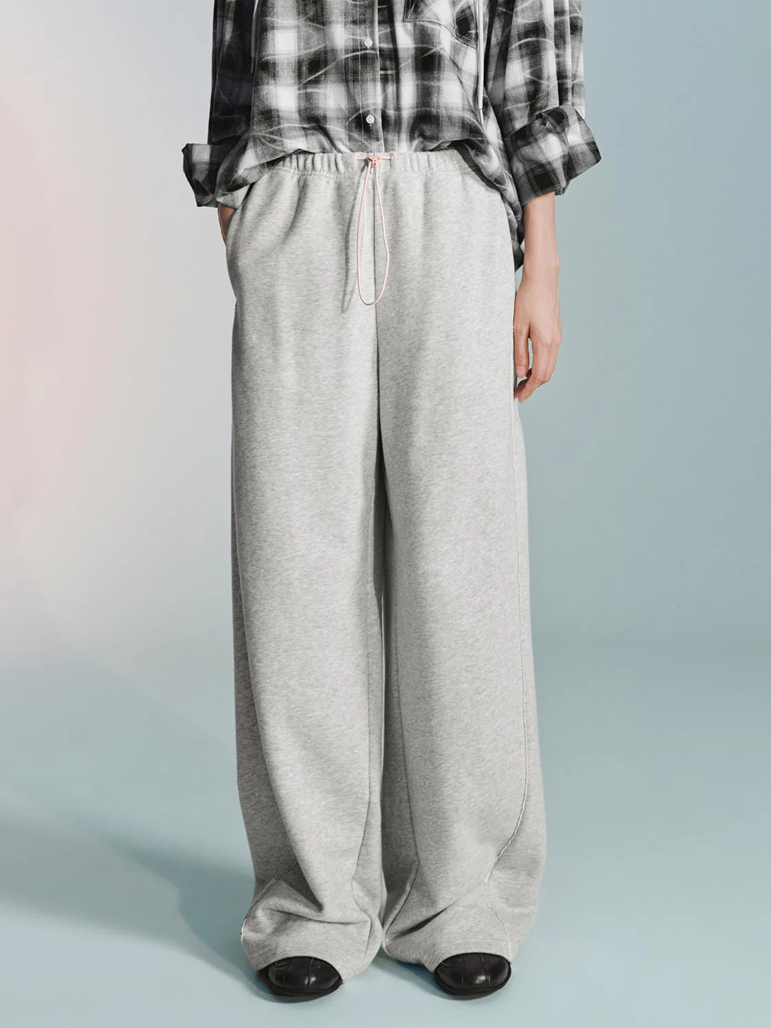 Drawstring Pull On Straight Pants - Image 9