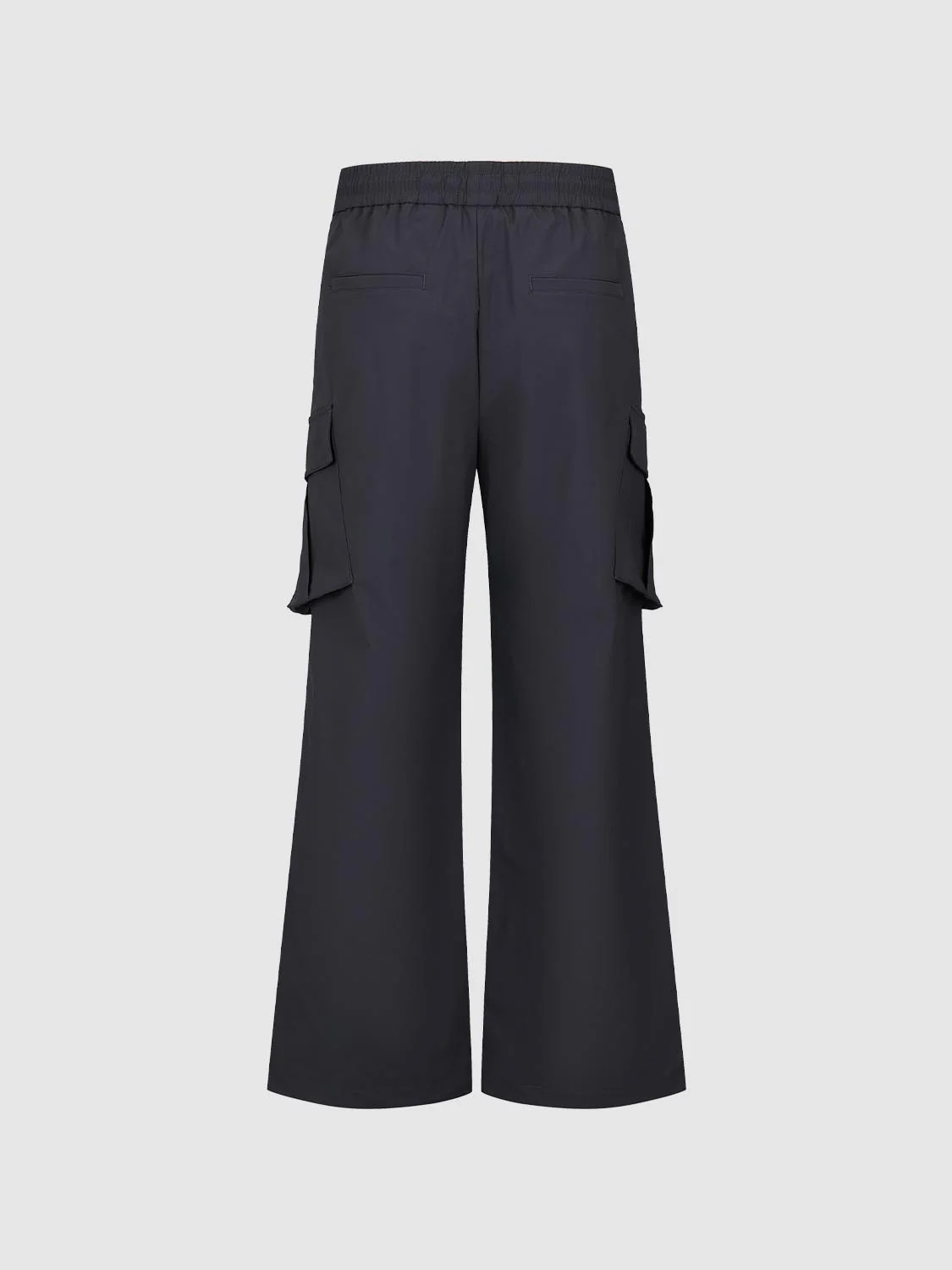 Drawstring Pull On Wide Leg Cargo Pants - Image 2