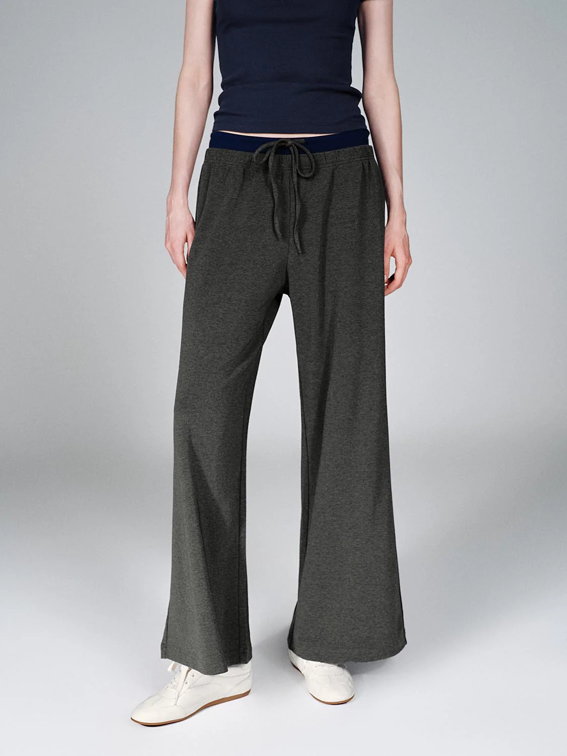 Drawstring Pull On Wide Leg Pants - Image 9