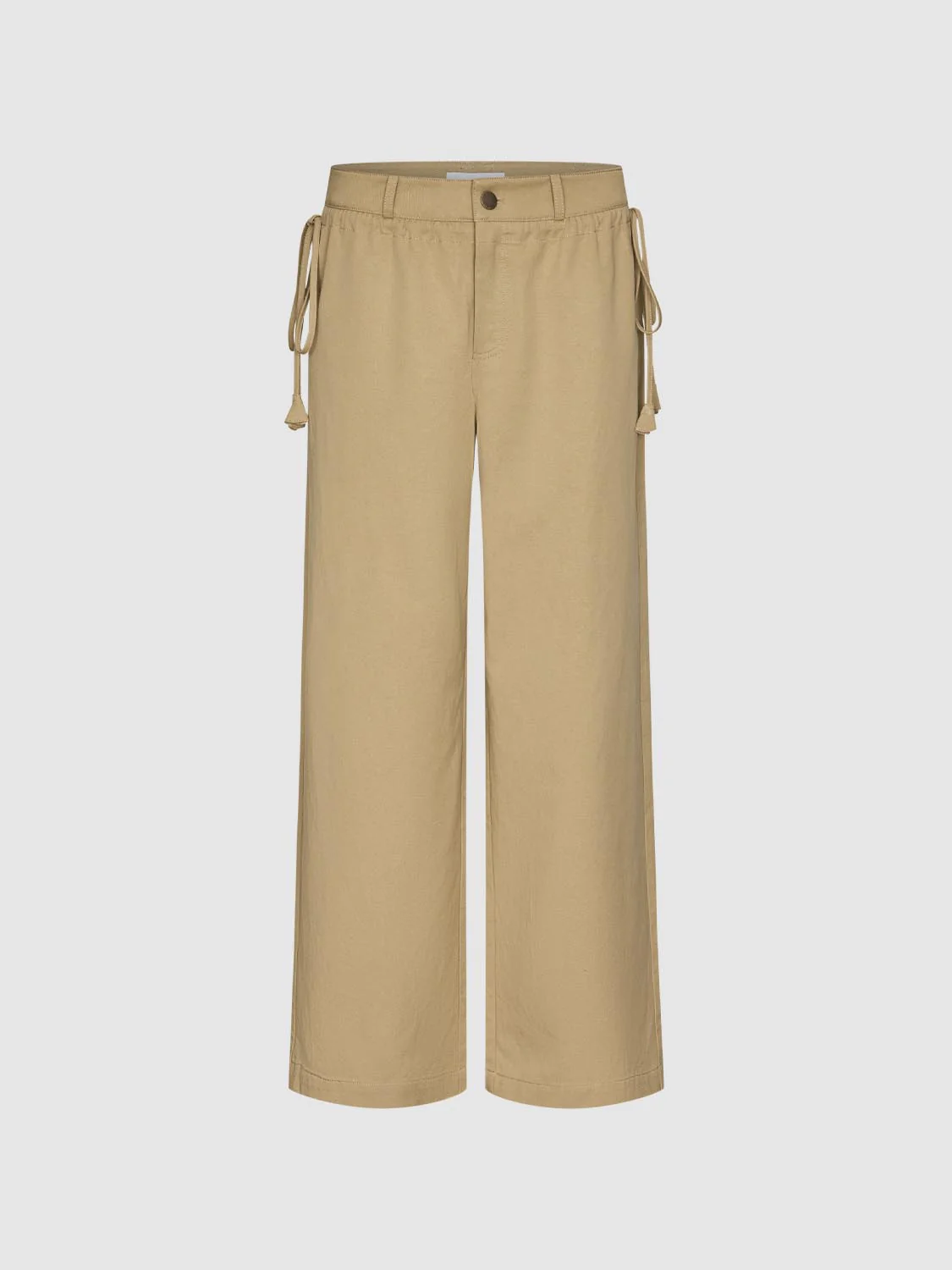 Drawstring Wide Leg Pants - Image 2