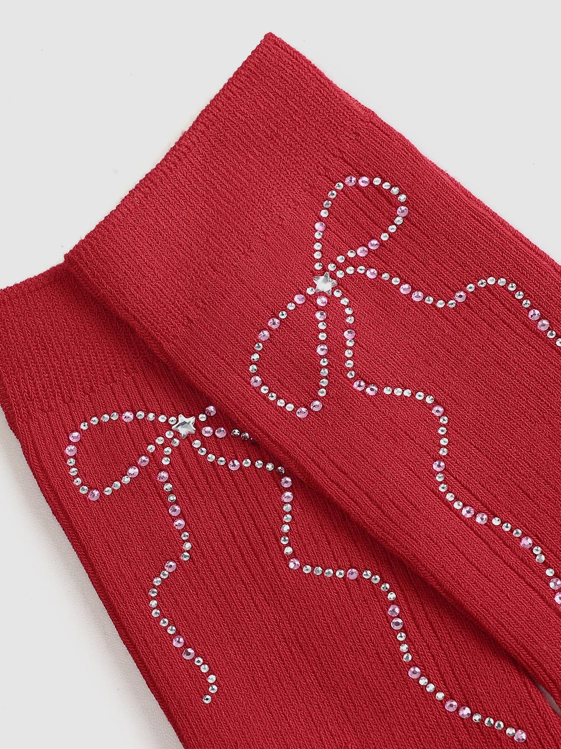 Embellished Bow Detail Ribbed Socks - Image 17