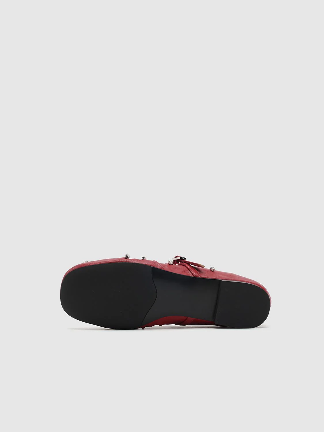 Embellished Strappy Ruched Ballet Flat Pumps - Image 5