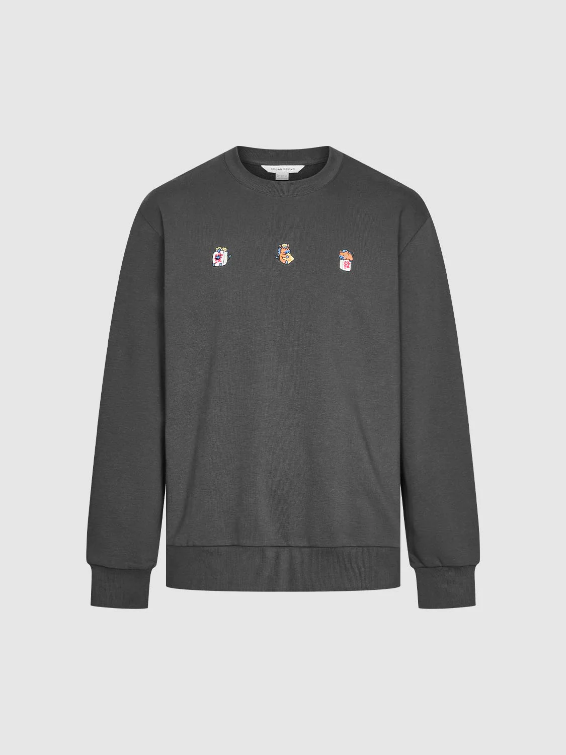 Embroidered Crew Neck Sweatshirts - Image 15