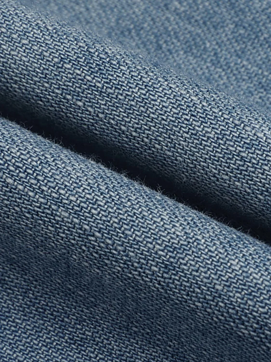 Embroidered Loose Fit Denim Shirts - Image 8