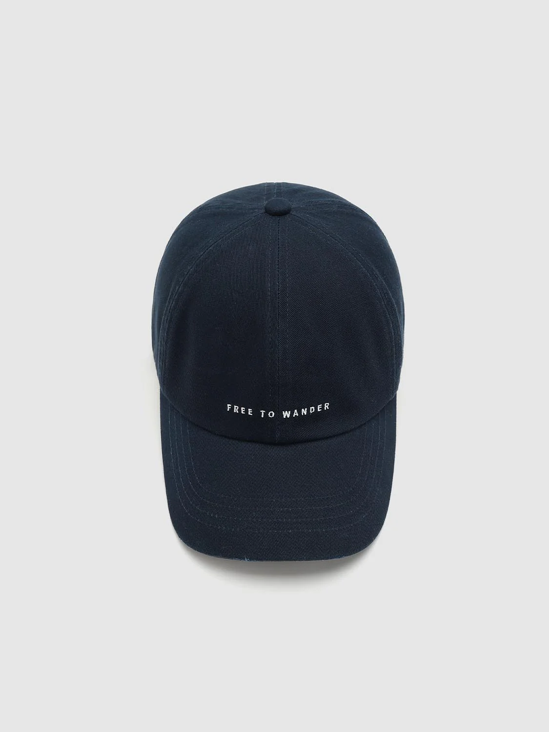 Embroidered Raw Detail Baseball Cap - Image 4