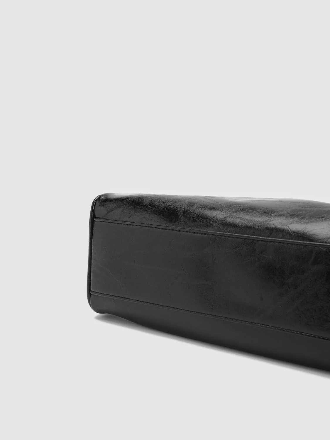 Faux Leather Belt Detail Handle Shoulder Bags - Image 4