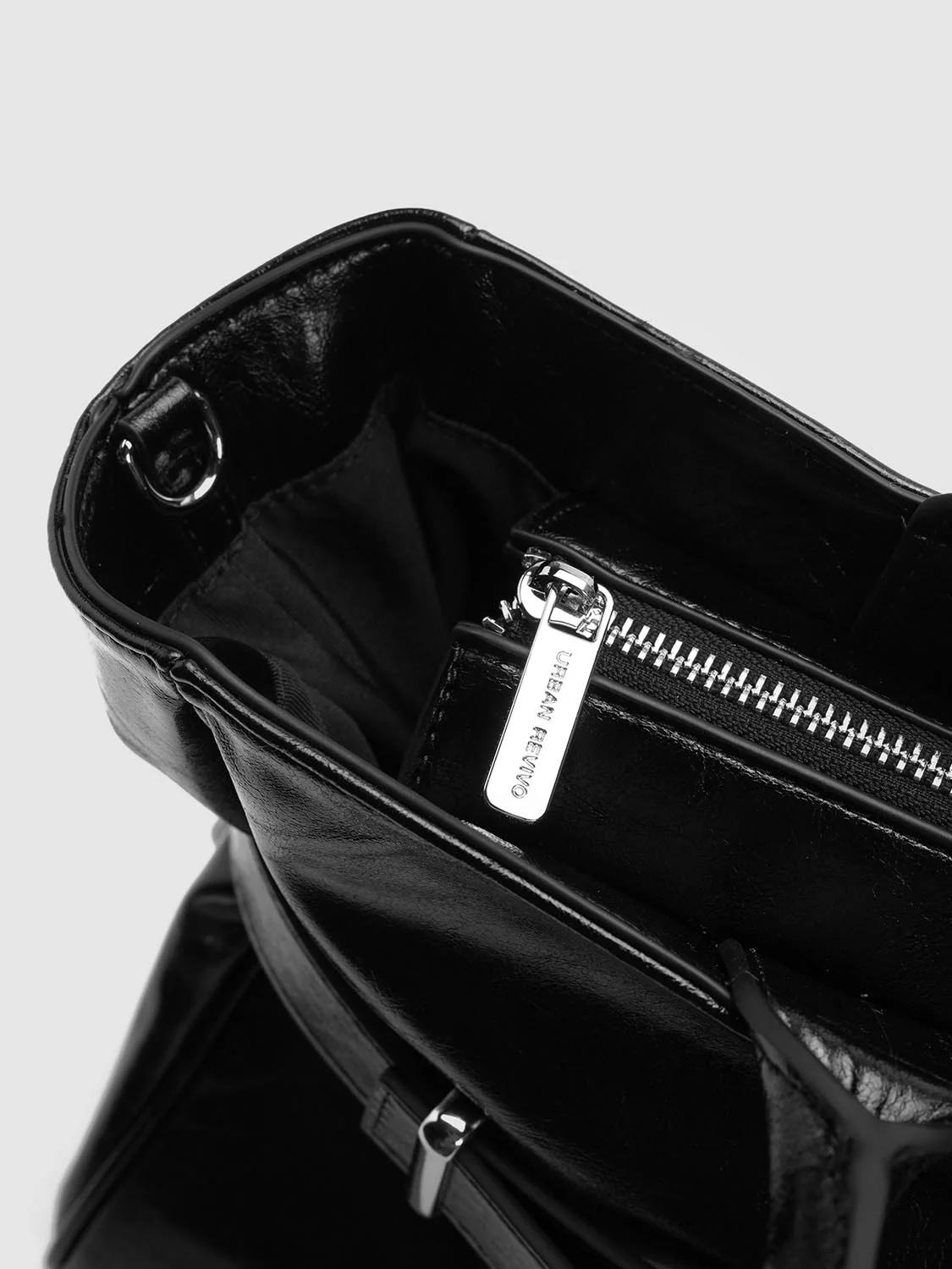 Faux Leather Belt Detail Handle Shoulder Bags - Image 6