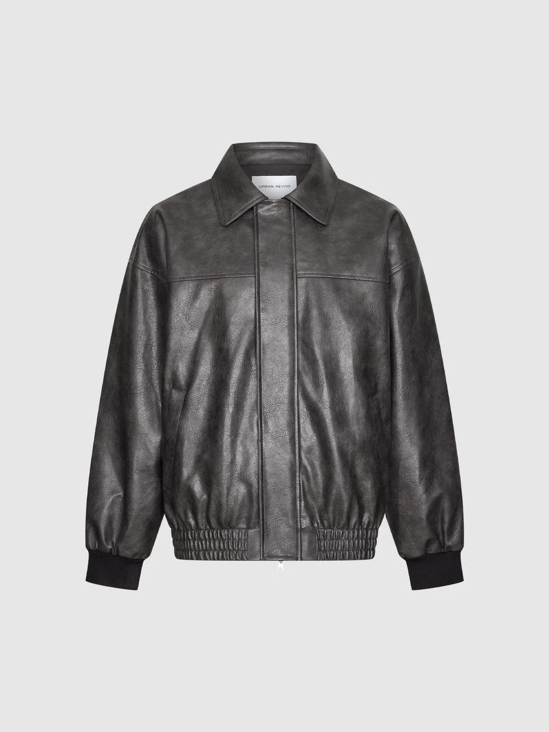Faux Leather Bomber Jackets - Image 7