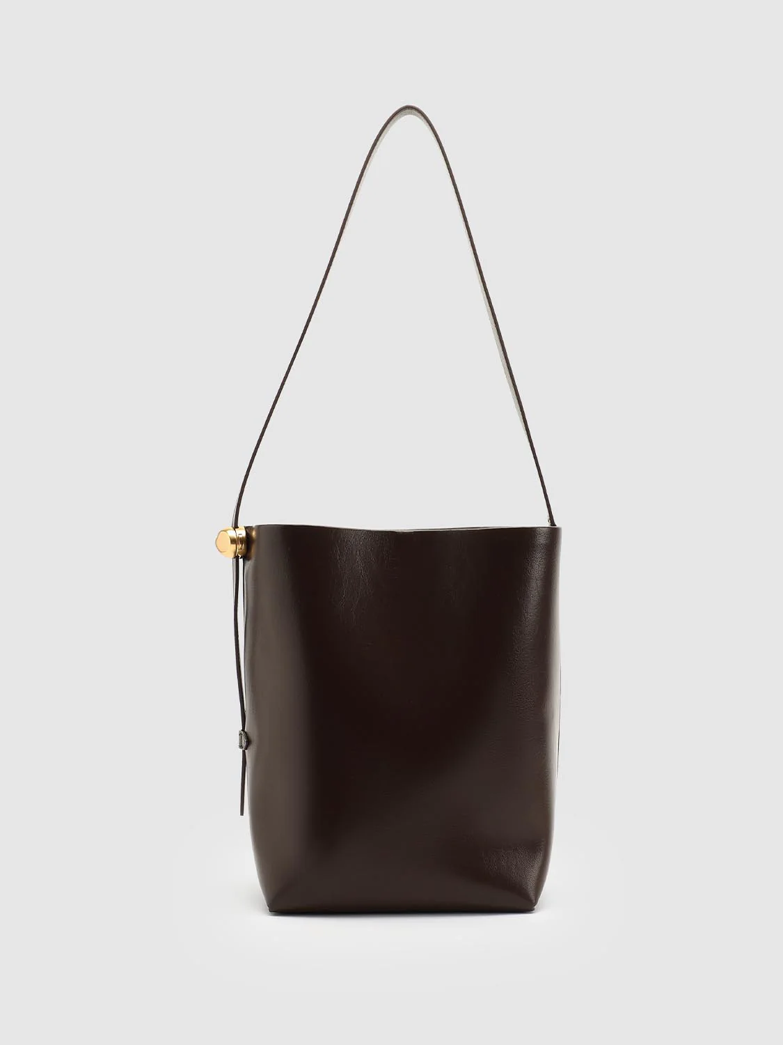 Faux Leather Bucket Shoulder Bags - Image 9