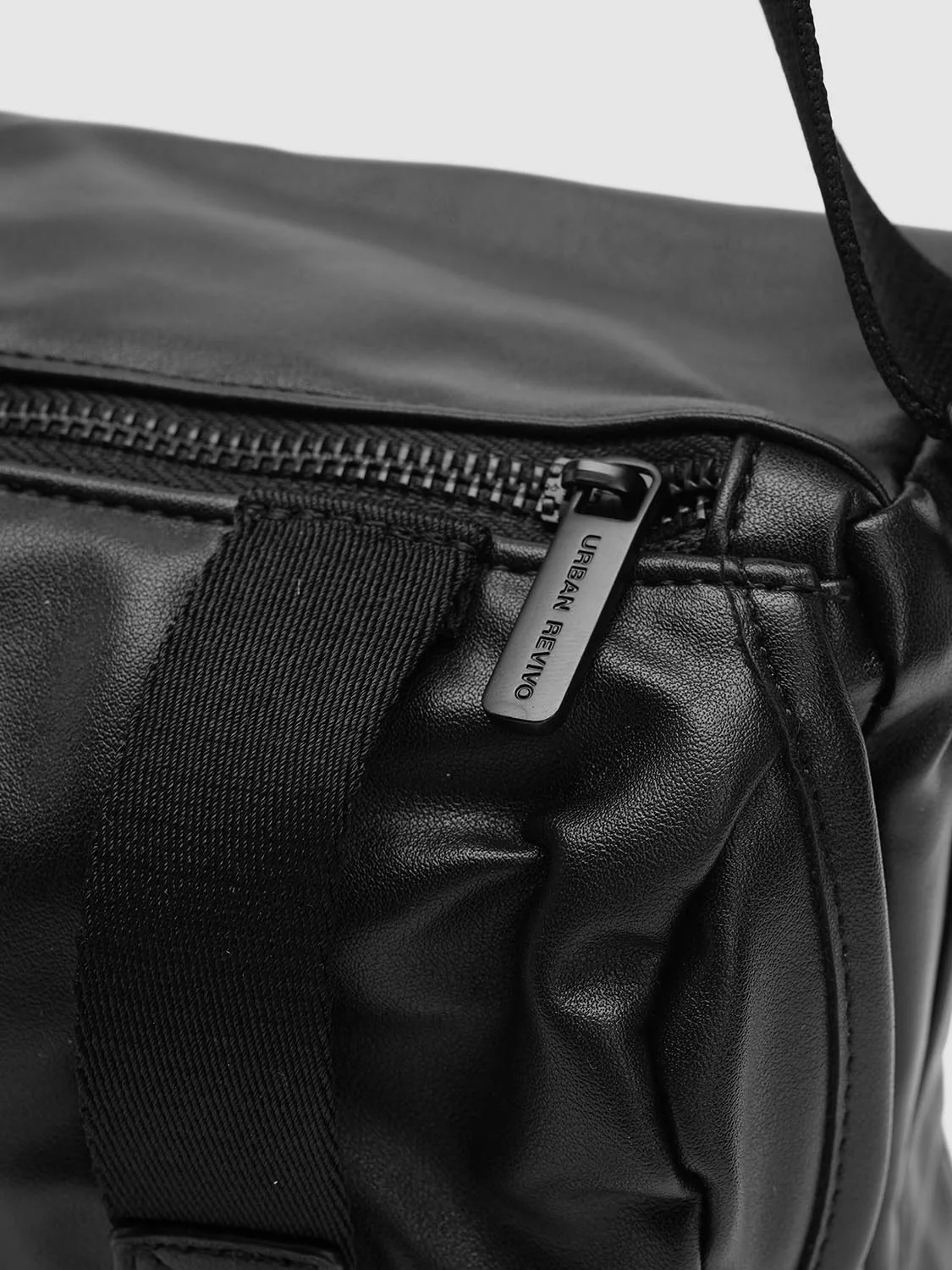 Faux Leather Buckle Detail Crossbody Bags - Image 5