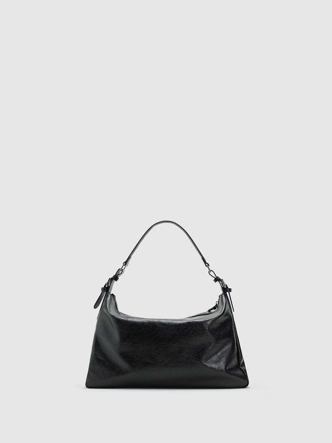 Faux Leather Buckle Detail Shoulder Bags - Image 2