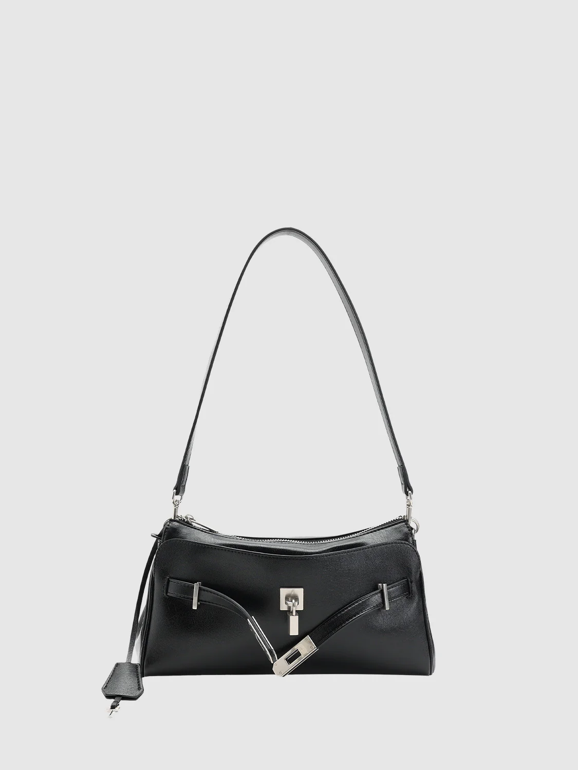 Faux Leather Buckle Detail Shoulder Bags - Image 2