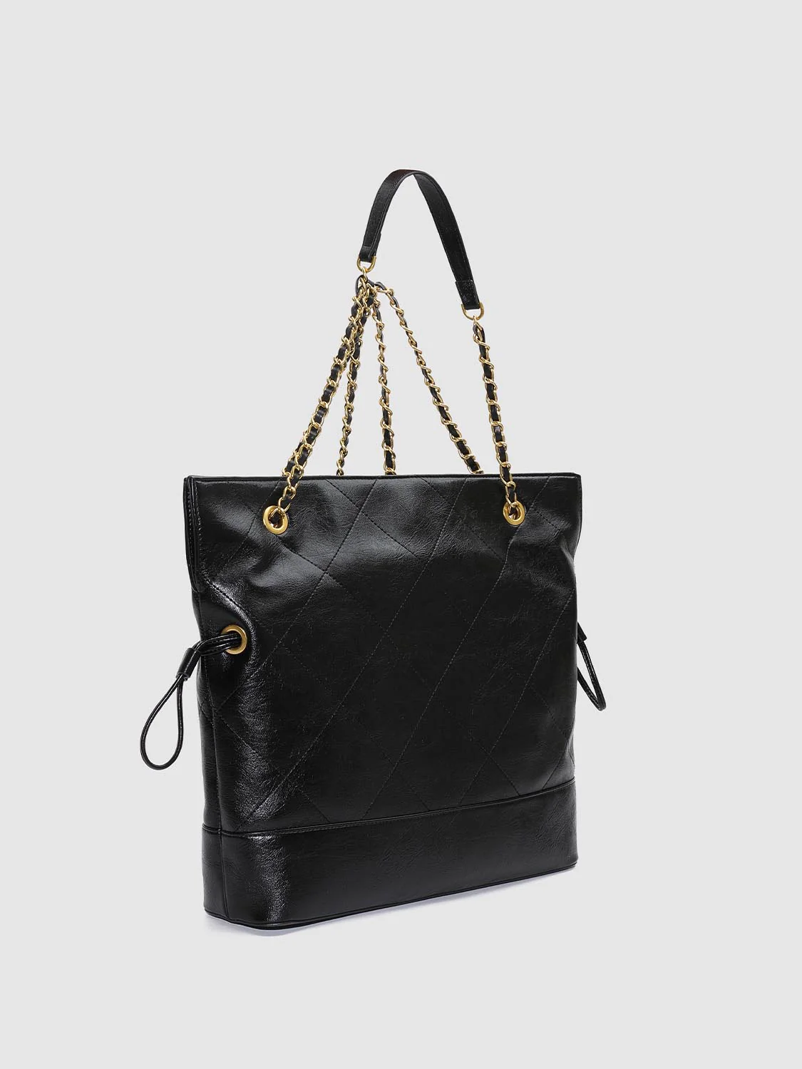 Faux Leather Chain Detail Backpacks - Image 3