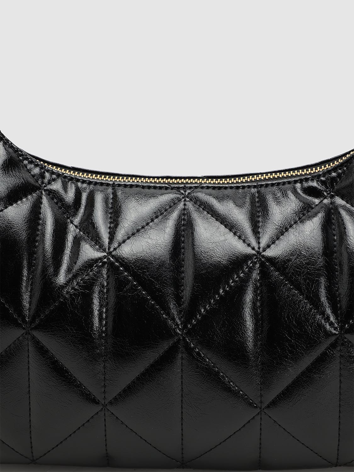 Faux Leather Chain Detail Shoulder Crossbody Bags - Image 4