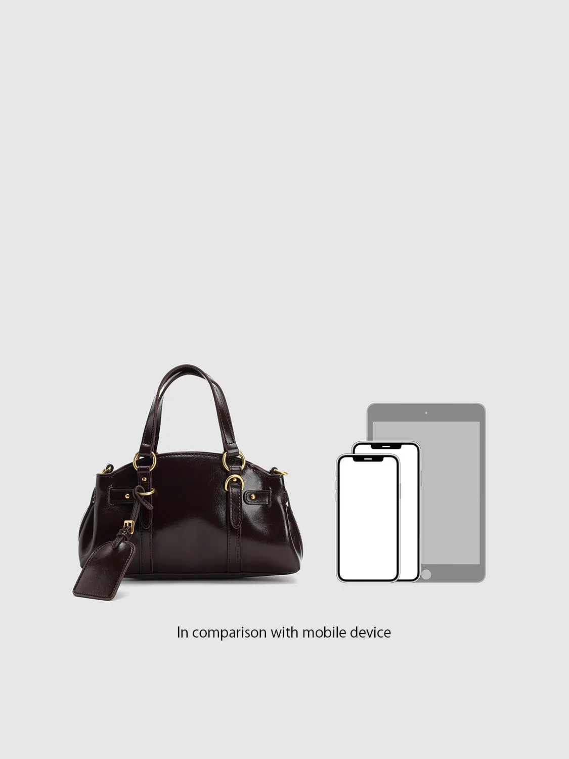 Faux Leather Handle Shoulder Bags - Image 7