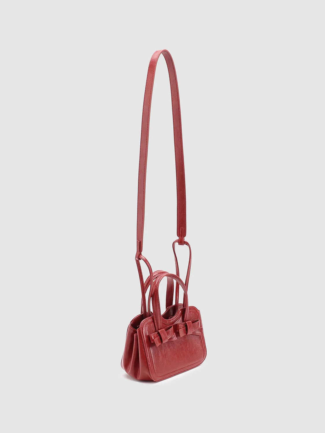 Faux Leather Handle Shoulder Bags - Image 3