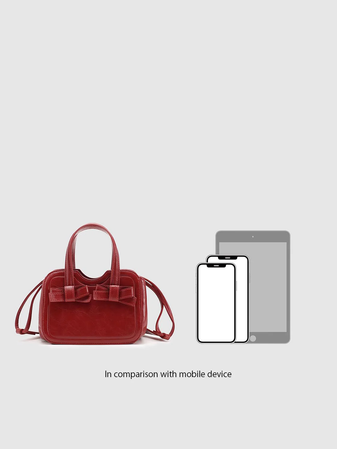 Faux Leather Handle Shoulder Bags - Image 7