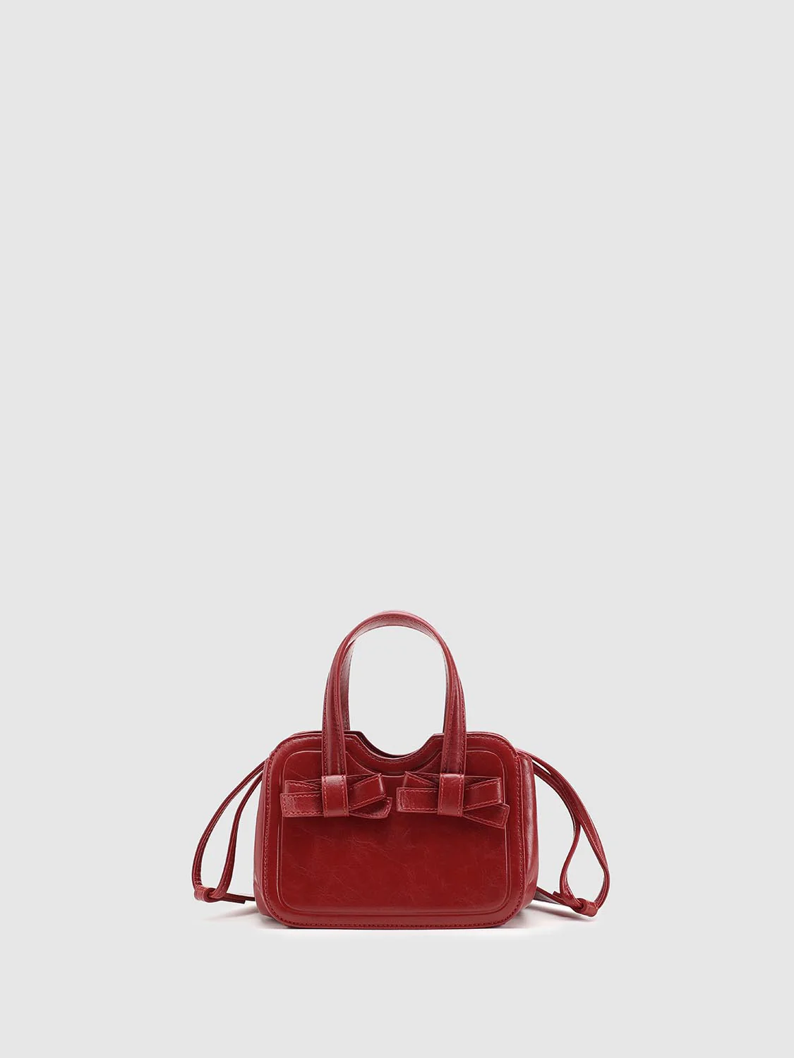 Faux Leather Handle Shoulder Bags - Image 9