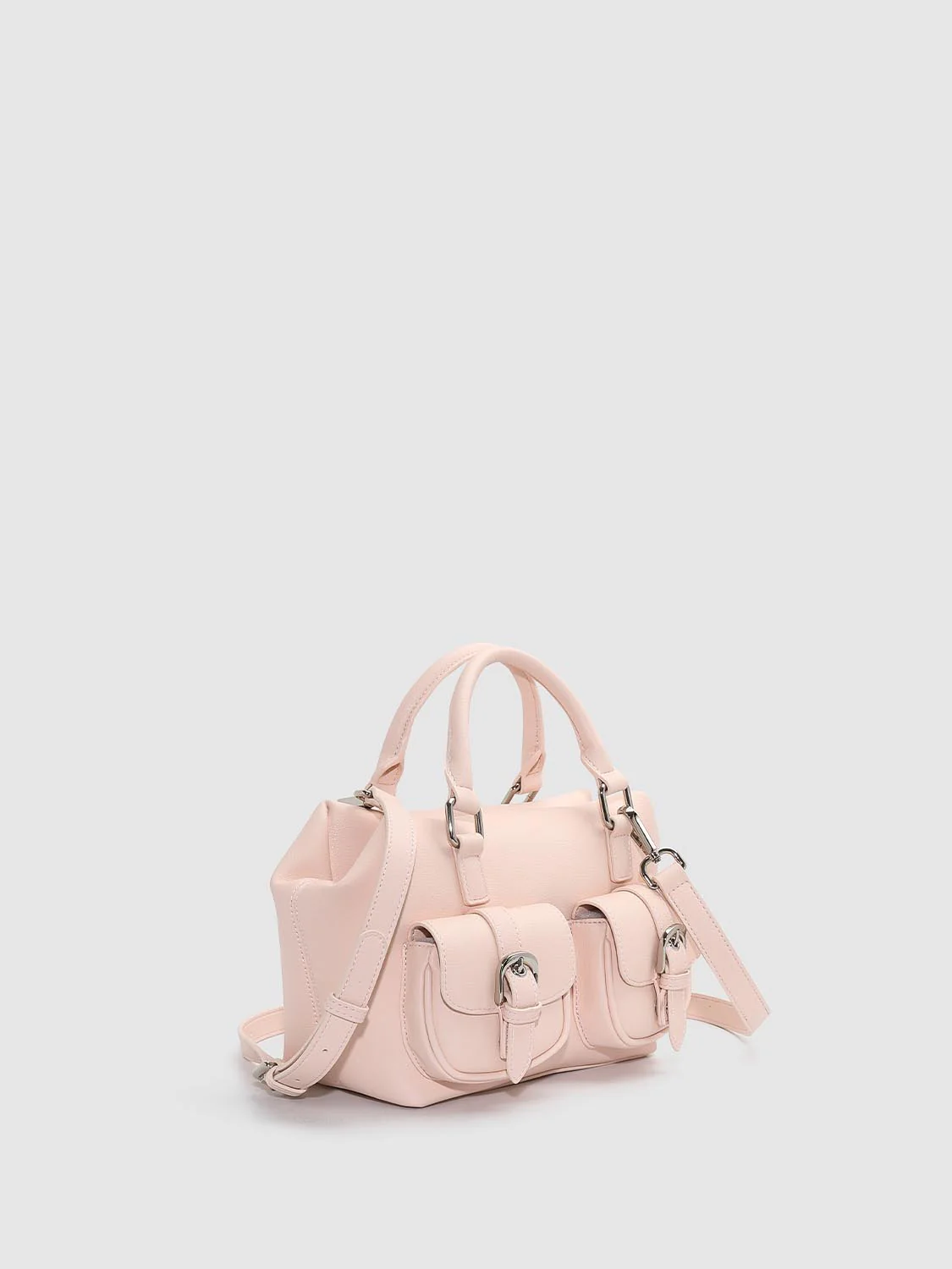 Faux Leather Multi-Pocket Handle Shoulder Bags - Image 3