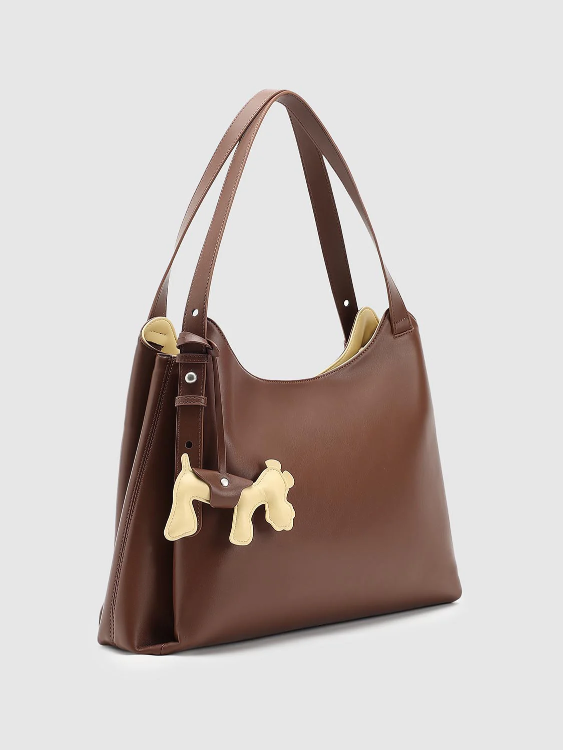 Faux Leather Oversized Shoulder Bags - Image 3