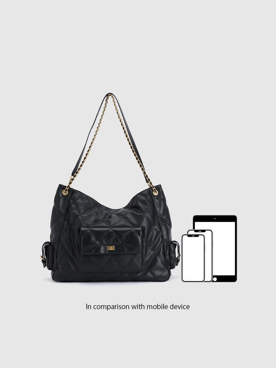 Faux Leather Quilted Shoulder Crossbody Bags - Image 7