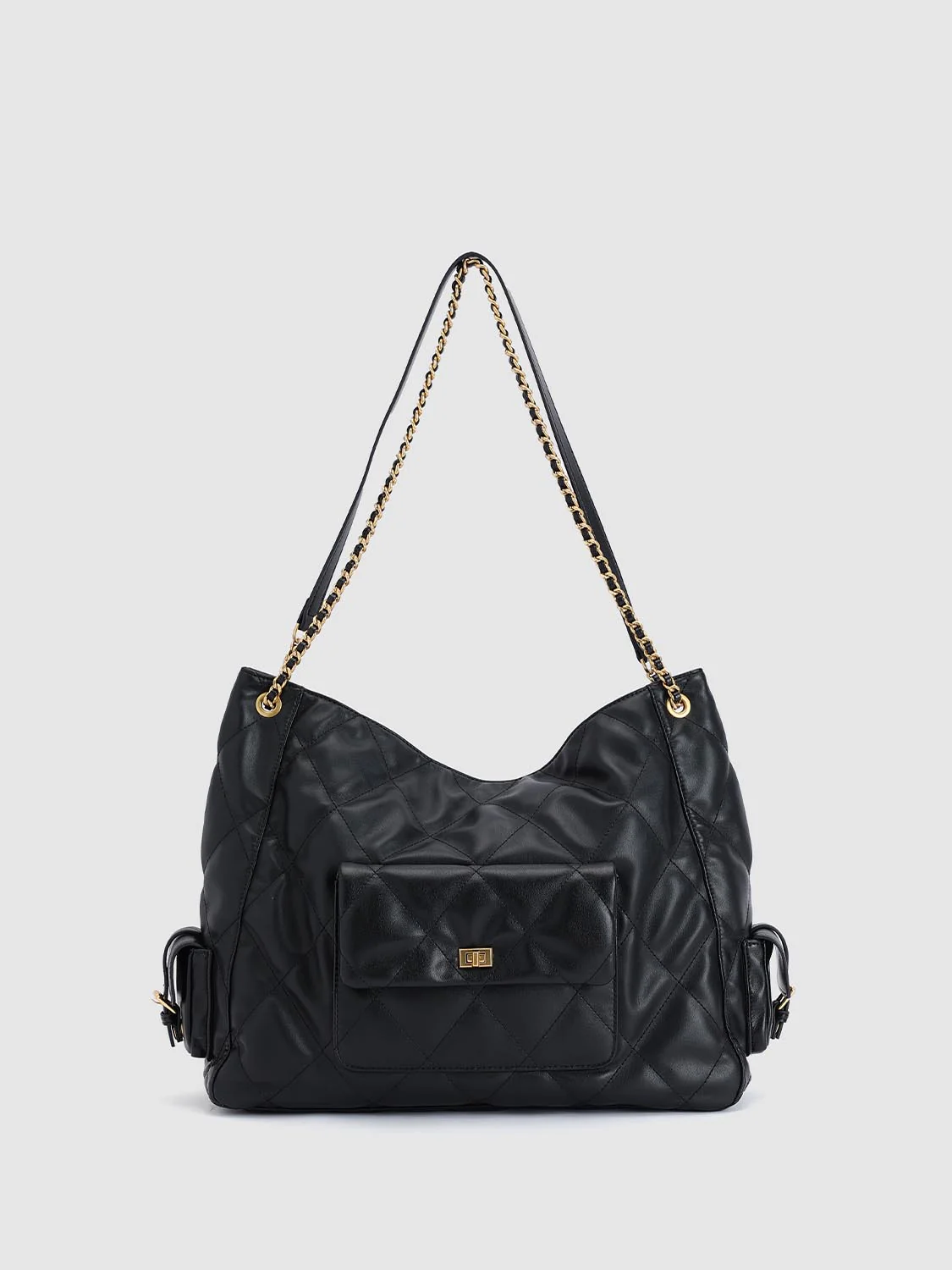 Faux Leather Quilted Shoulder Crossbody Bags - Image 8
