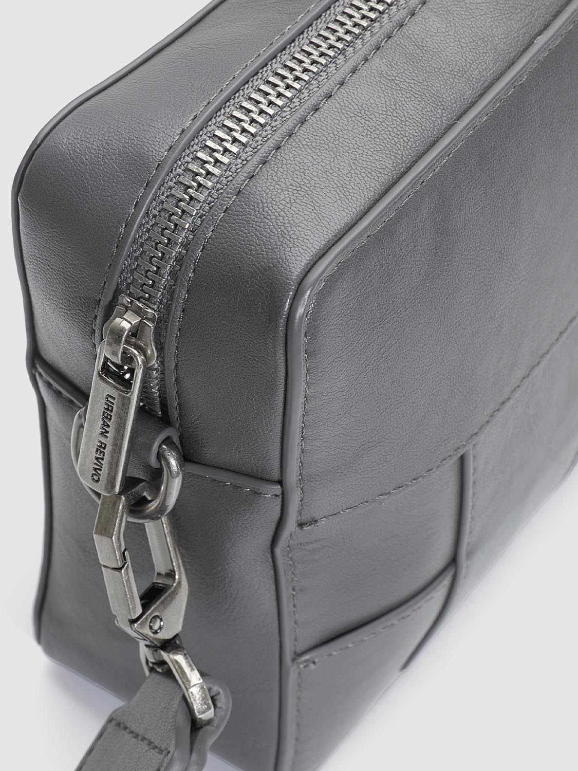 Faux Leather Seamed Square Crossbody Bags - Image 13
