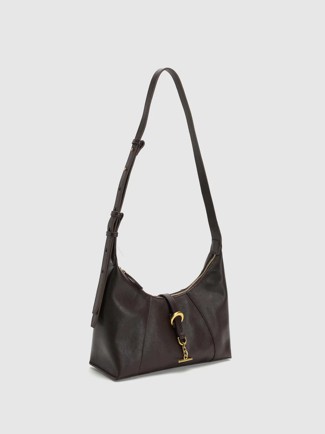 Faux Leather Square Shoulder Bag - Image 3