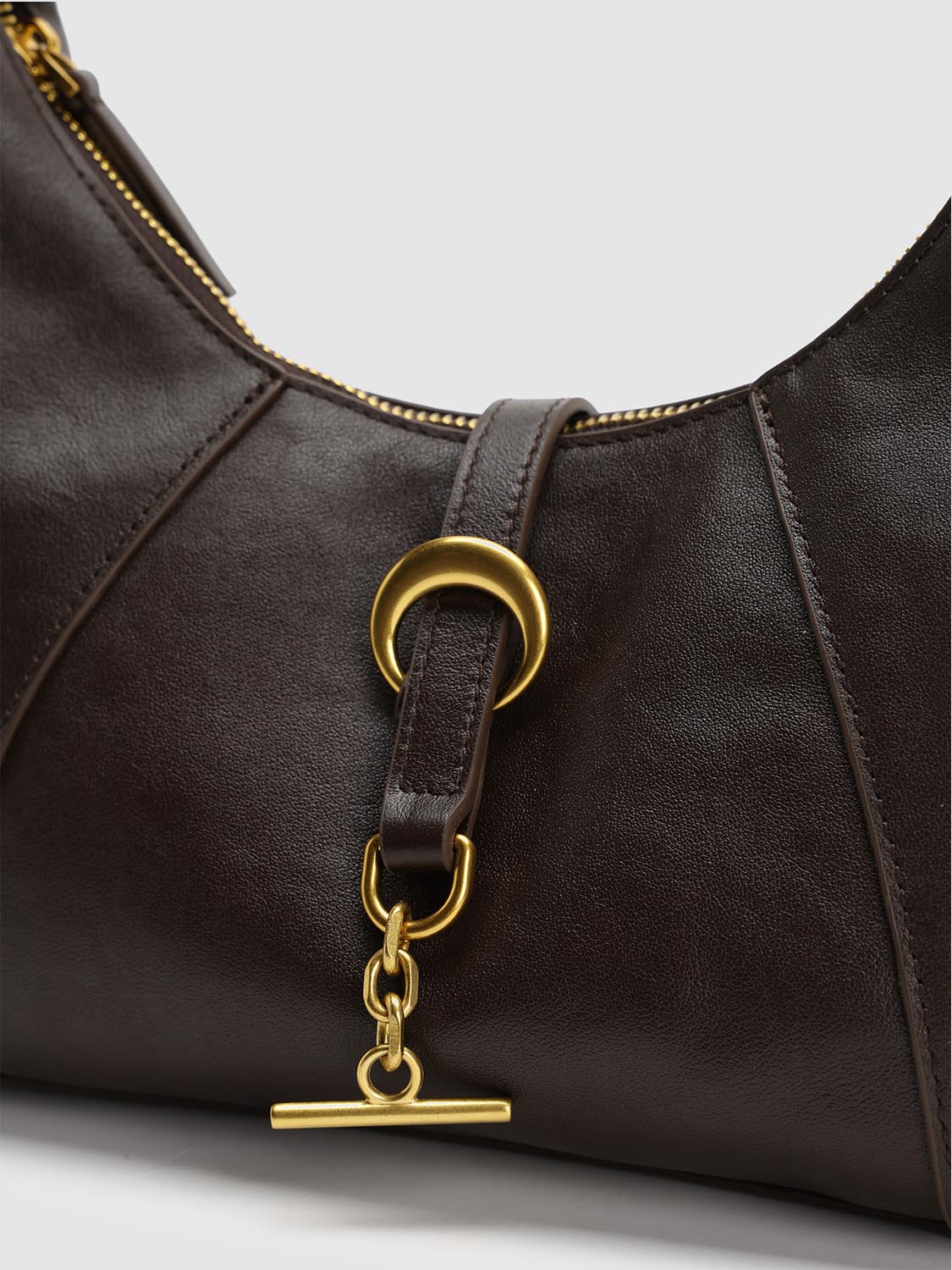 Faux Leather Square Shoulder Bag - Image 5