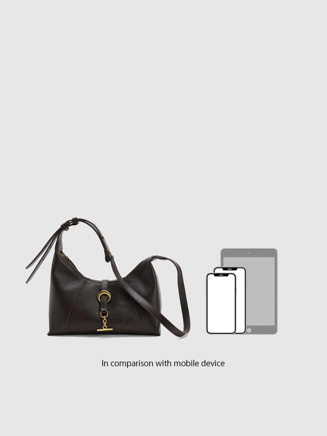 Faux Leather Square Shoulder Bag - Image 7